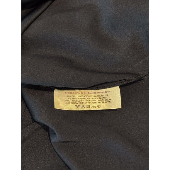 MM.LaFleur Womens Top Blue The Bourgeois Blouse Asymmetrical 3/4 Sleeve Small - Picture 11 of 12